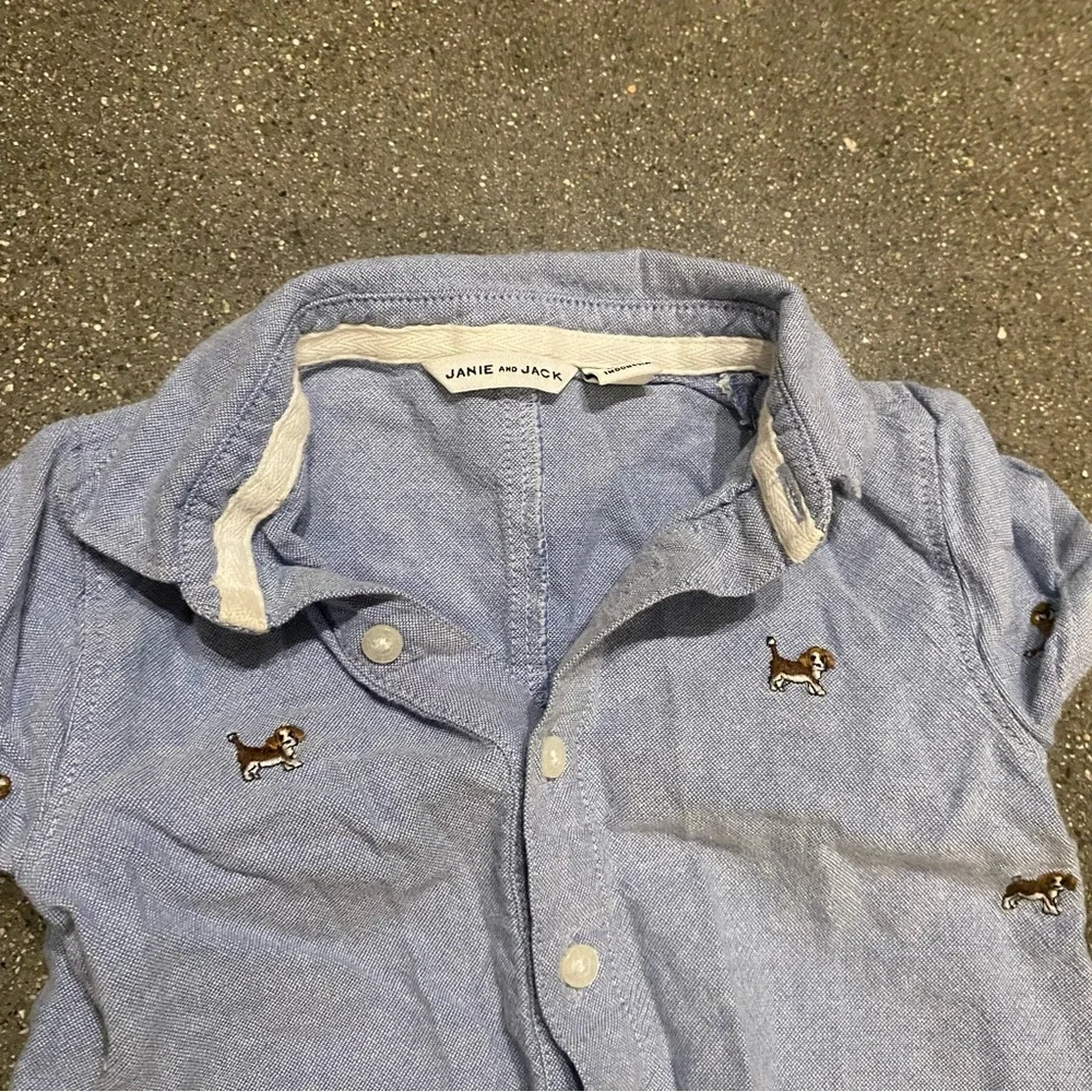 Janie and Jack white romper